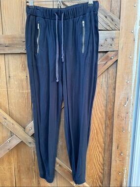 Sundance Navy Drawstring Joggers with Zip Pockets
